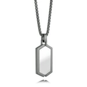 ITALGEM STEEL GUN-IP GLADIATOR DOGTAG NECKLACE SP371